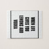 wenn das Leben Sie gibt, addieren Zitronen Wodka Puzzle (Horizontal)