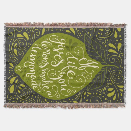 Wenn das Leben Sie gibt, machen Zitronen eine Decke (Vorderseite)