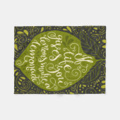 Wenn das Leben Sie gibt, machen Zitronen eine Fleecedecke (Vorderseite (Horizontal))