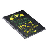 wenn das Leben Sie übergibt, entkörnen Zitronen Notizblock (Rechte Seite)