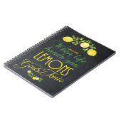 wenn das Leben Sie übergibt, entkörnen Zitronen Notizblock (Linke Seite)