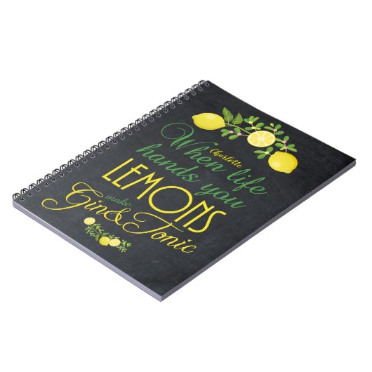 wenn das Leben Sie übergibt, entkörnen Zitronen Notizblock (Linke Seite)