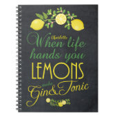 wenn das Leben Sie übergibt, entkörnen Zitronen Notizblock (Vorderseite)