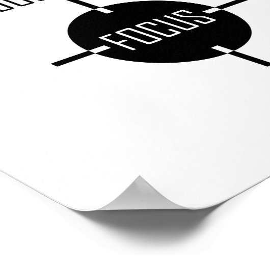 Wenn das Leben verschwommen wird, passen Sie das Z Poster (Ecke)