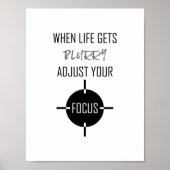 Wenn das Leben verschwommen wird, passen Sie das Z Poster (Vorne)