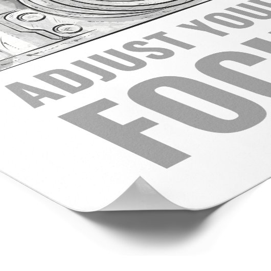 Wenn das Leben verschwommen wird, passen Sie Ihre  Poster (Ecke)