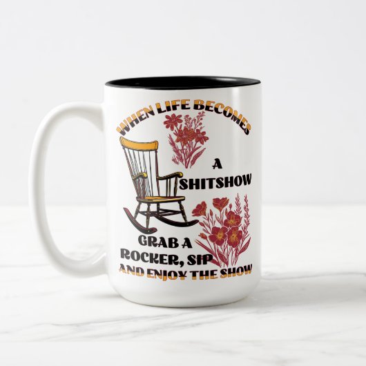 Wenn das Leben wird Zweifarbige Tasse (Links)