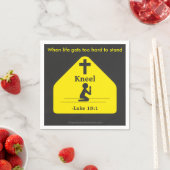 Wenn das Leben zu Christlichen Zitaten wird Serviette (Beispiel)