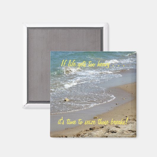 Wenn das Leben zu schwer wird Inspiration Magnet ( (Vorderseite/Rückseite)