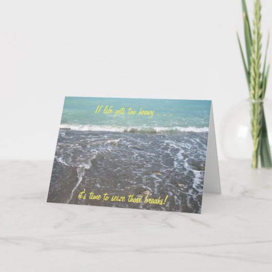 Wenn das Leben zu schwer wird Inspirationskarte (2 Karte (Vorderseite)