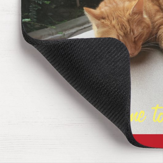 Wenn das Leben zu schwer wird Katzenzupfen Mousepa Mousepad (Ecke)