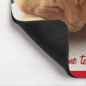 Wenn das Leben zu schwer wird Katzenzupfen Mousepa Mousepad (Ecke)