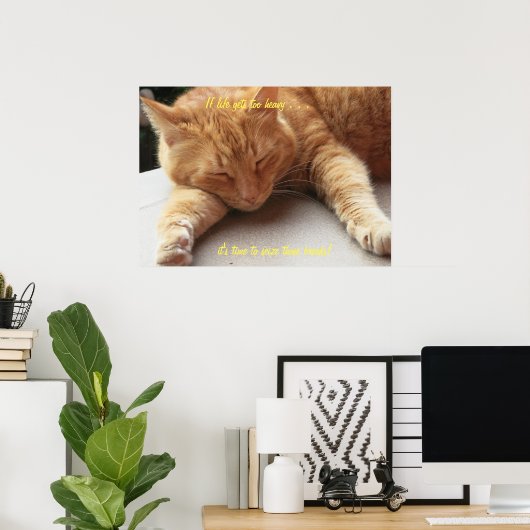 Wenn das Leben zu schwer wird Poster (Heimbüro)