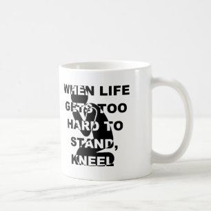 Wenn das Leben zu schwer wird, um Knie Christlich  Kaffeetasse