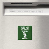 Wenn das Leben zu schwer wird, um Knie Christlich Magnet (In Situ (Geschirrspüler))