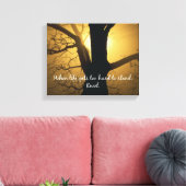 Wenn das Leben zu schwer zu ertragen ist, Kneel Zi Leinwanddruck (Insitu (Wohnzimmer))