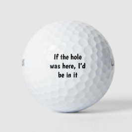Wenn das Loch hier wäre Golfball
