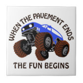 Wenn das Pflaster endet Fliese (Vorderseite)