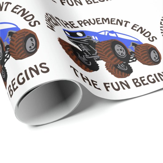 Wenn das Pflaster endet Geschenkpapier (Rolleneckpunkt)