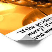 Wenn das Problem gelöst werden kann, warum Sorgen? Poster (Ecke)