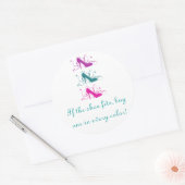 Wenn das Schuhwerk klebt Runder Aufkleber (Umschlag)