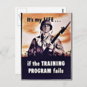 Wenn das Schulungsprogramm Versage Postkarte (Vorne/Hinten)