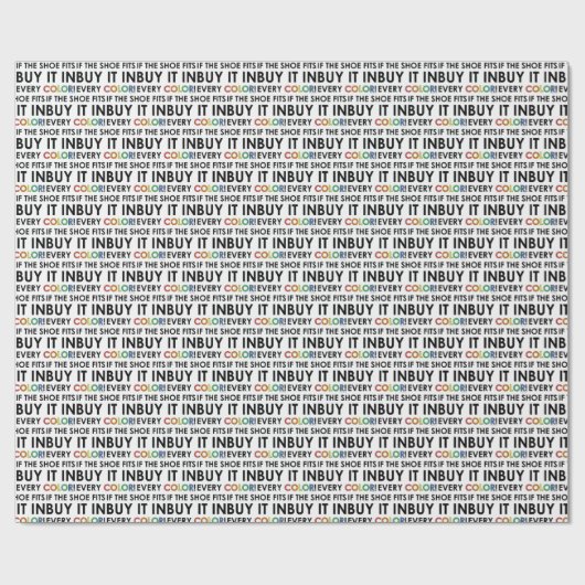 WENN DAS SHOE PASST.. GESCHENKPAPIER (Flach)