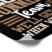 Wenn das Sloth Running Team läuft, werden wir dort Poster (Ecke)