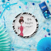 "Wenn das Tiara passt...es tragen!" Pappteller (Party)