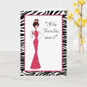 "Wenn das Tiara passt - trage es!" Karte (Gelbe Blume)