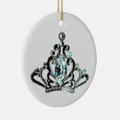 "Wenn das Tiara passt, trage es! Keramik Ornament (Rechts)