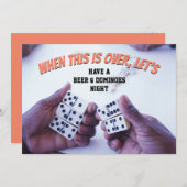 WENN DAS ÜBER IST, LASSEN SIE Save the Date Einladung (Vorne/Hinten)