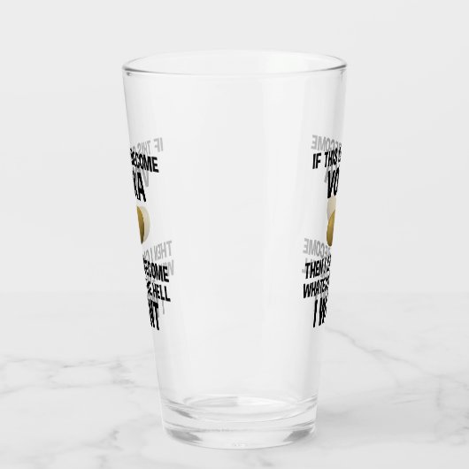 Wenn das Vodka werden kann Glas (Links)