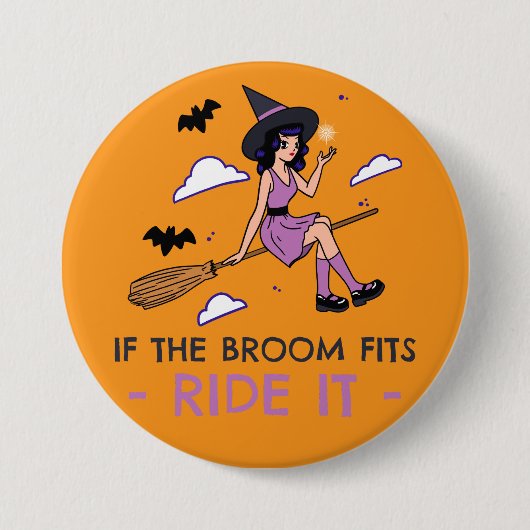 Wenn das Zimmer passt es - Hexenhaus Button (Vorderseite)