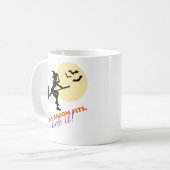 Wenn das Zimmer passt zu Reisen It Hexe auf Broom Kaffeetasse (Vorderseite Links)