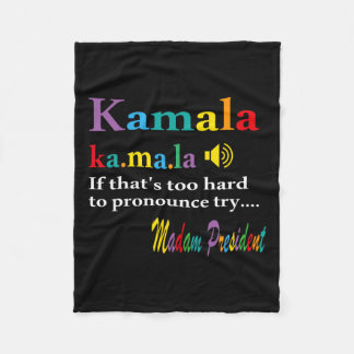 Wenn das zu schwer zu verkünden ist, dann versuche fleecedecke