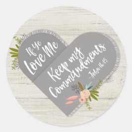 Wenn deine Liebe meine Bibel Verse John 14:15 | Au Runder Aufkleber