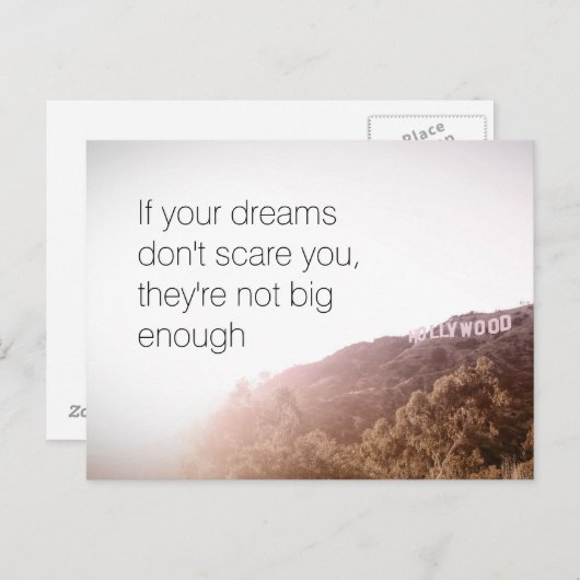 Wenn deine Träume dir keine Angst machen Postkarte (Vorne/Hinten)