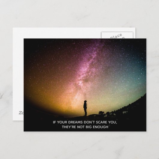 Wenn deine Träume dir keine Angst machen Postkarte (Vorne/Hinten)