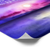 Wenn deine Träume dir keinen Lila Sonnenmond abver Poster (Ecke)