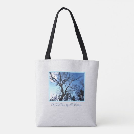 Wenn der Baumgeist in der Totasche schläft Tasche (Rückseite)