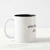 wenn der Chef ...... gegangen wird, ist das Party Zweifarbige Tasse (Links)