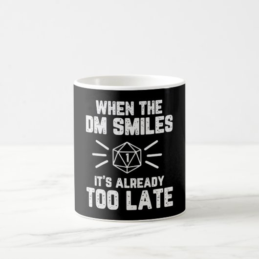 Wenn der DM RPG-Nerd lächelt Kaffeetasse (Mittel)