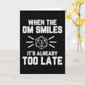 Wenn der DM RPG-Nerd lächelt Karte (Gelbe Blume)
