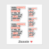 Wenn der Faschismus in Amerika kommt Aufkleber (Blatt)