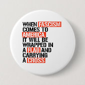Wenn der Faschismus in Amerika kommt Button (Vorderseite)