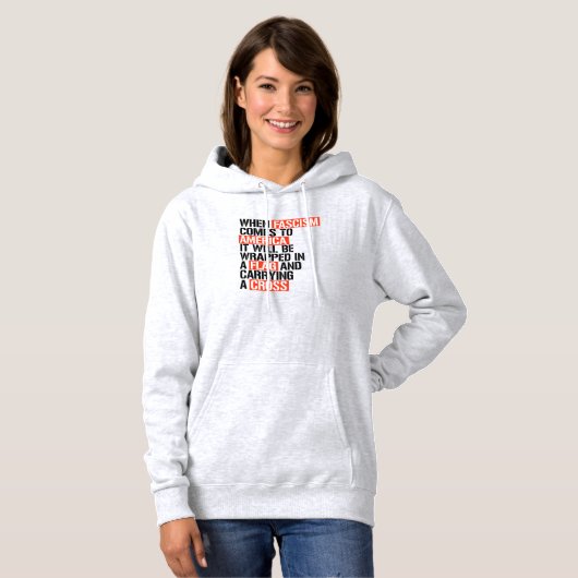 Wenn der Faschismus in Amerika kommt Hoodie (Vorne ganz)