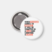 Wenn der Faschismus in Amerika kommt Magnet (Vorderseite/Rückseite)