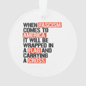 Wenn der Faschismus in Amerika kommt Ornament (Rückseite)