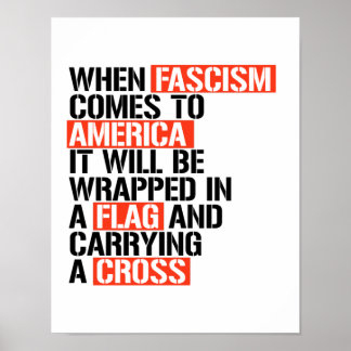 Wenn der Faschismus in Amerika kommt Poster